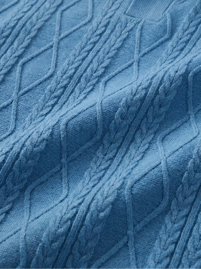 Imperial Diamond Knit Polo Shirt - Verocci Essentials