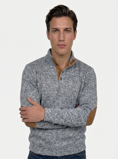 Lucien Heritage Elbow High Collar Pullover - Verocci Essentials