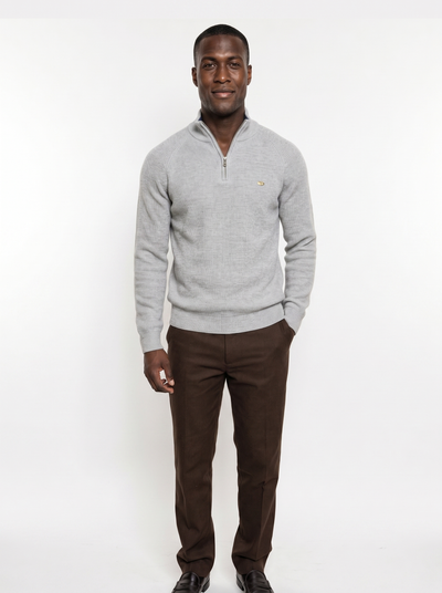 Elegant Quarter Zip Sweater - Verocci Essentials