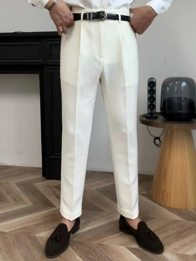 Hollywood Classic Trousers (Belt Included) - Verocci Essentials