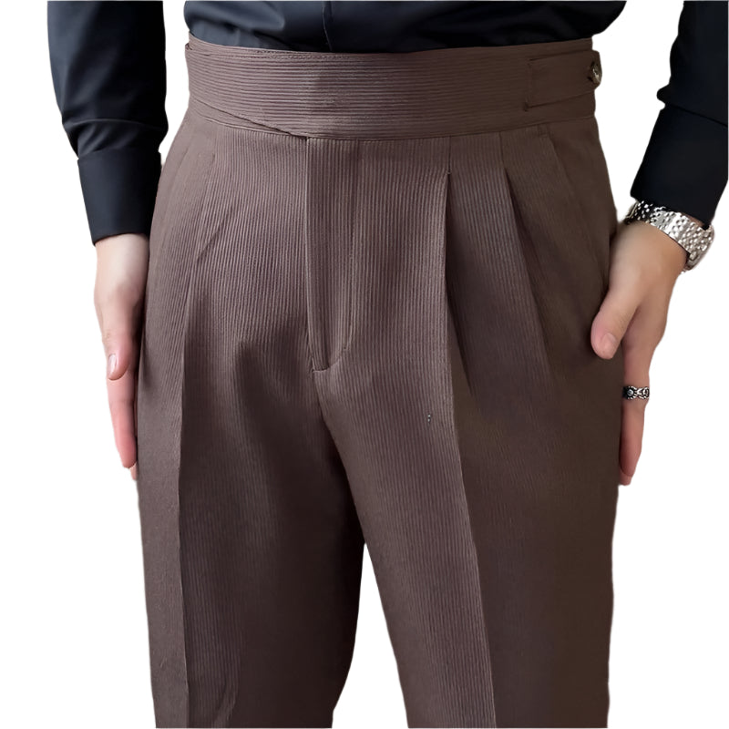 Italian style casual suit trousers