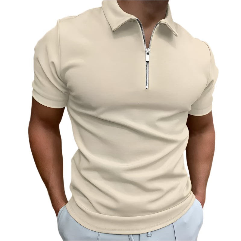 Zipper Polo Shirt