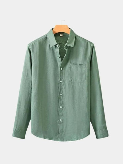 Long Sleeve Essential Linen Shirt - Verocci Essentials