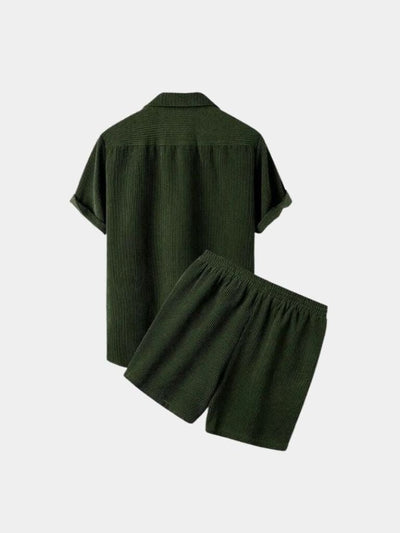Summer Corduroy Set Shorts and Shirt - Verocci Essentials