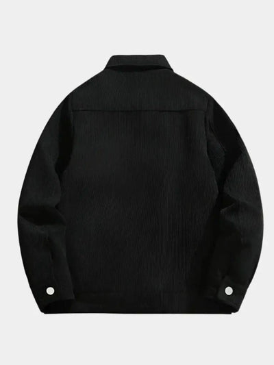 Minimalist Corduroy Sherpa Jacket - Verocci Essentials