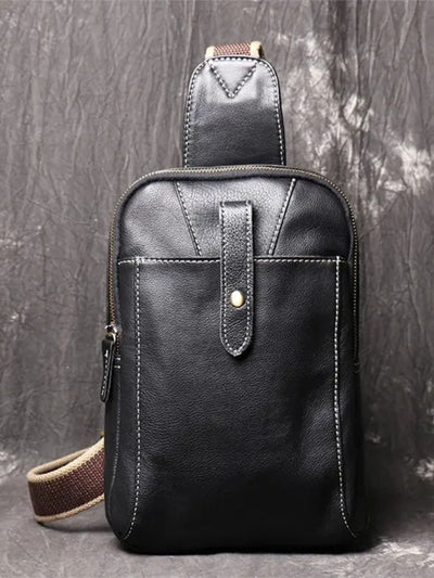Minimalist Leather Shoulder Bag - Verocci Essentials