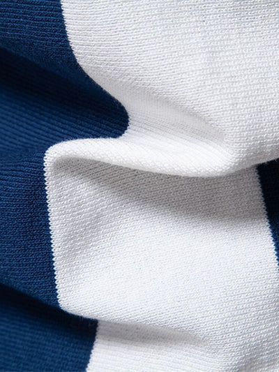 Navy Stripe Polo - Verocci Essentials