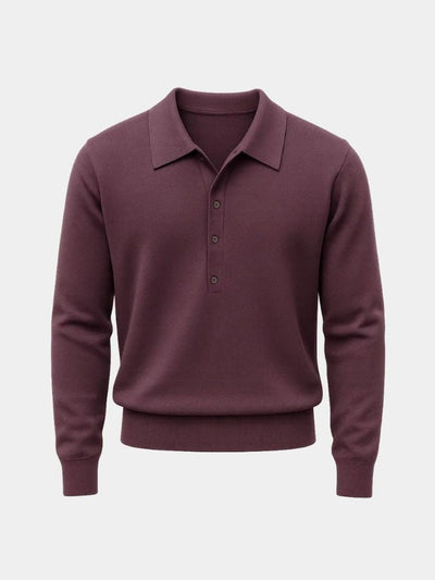 Old Money Knit Polo Pullover - Verocci Essentials