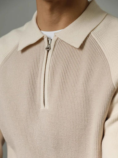 Raglan Quarter Zip Sweater - Verocci Essentials