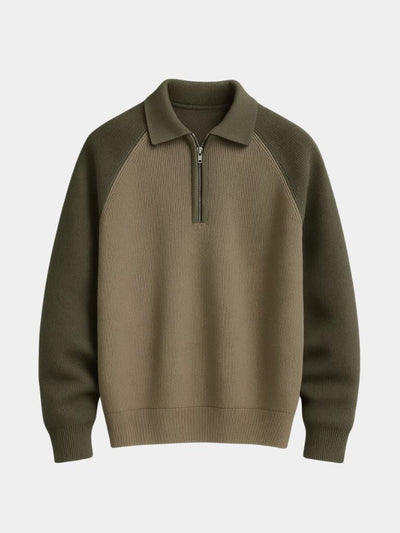 Raglan Quarter Zip Sweater - Verocci Essentials