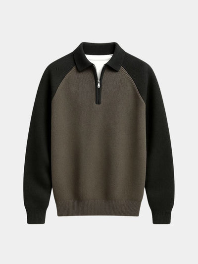 Raglan Quarter Zip Sweater - Verocci Essentials