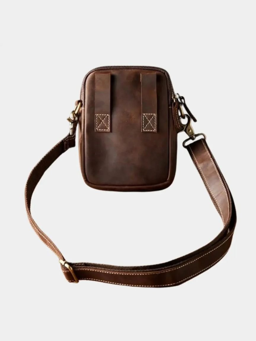 Retro Leather Men's Shoulder Bag - Verocci Essentials