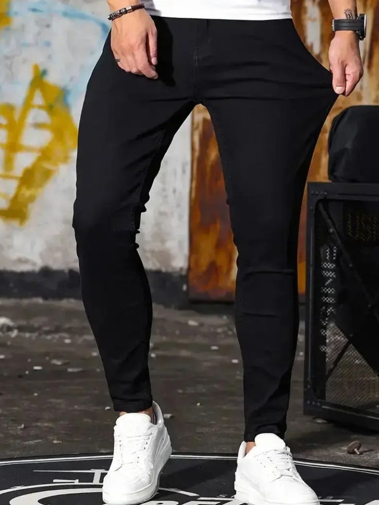 Stretchy Skinny Denim Jeans Trousers - Verocci Essentials