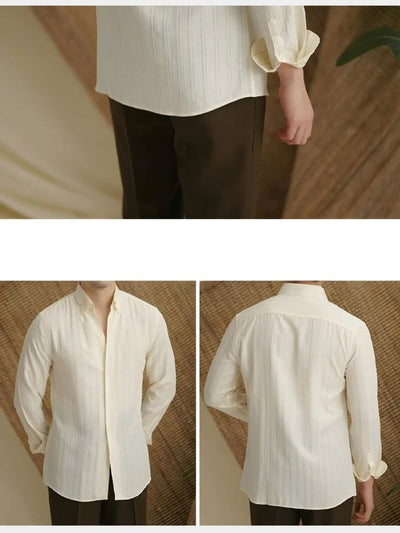 Striped Button Down Seersucker Shirt - Verocci Essentials
