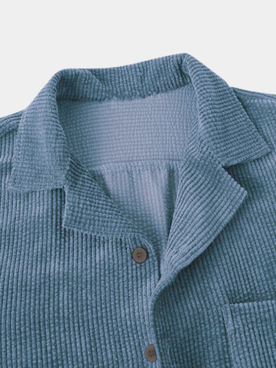 Textured Short Sleeve Shirt - Verocci Essentials