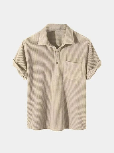 Textured Short Sleeve Shirt - Verocci Essentials
