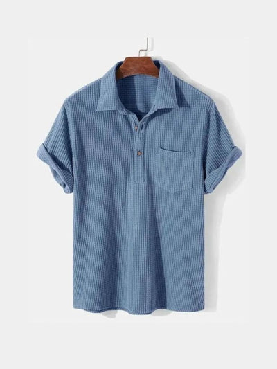 Textured Short Sleeve Shirt - Verocci Essentials