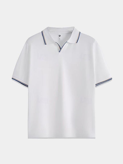 Timeless Black V-Neck Polo - Verocci Essentials