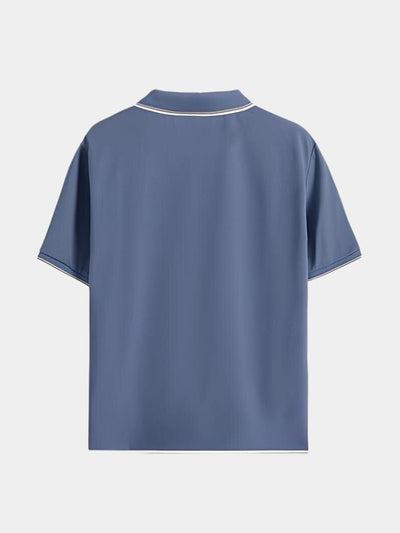 Timeless Black V-Neck Polo - Verocci Essentials