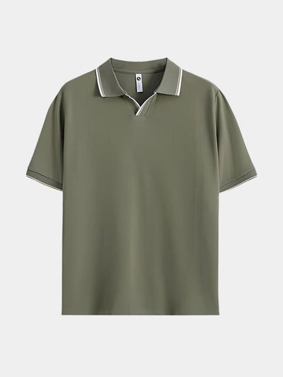 Timeless Black V-Neck Polo - Verocci Essentials