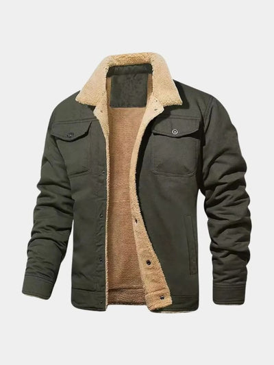 Vintage Fleece Bomber Jacket - Verocci Essentials