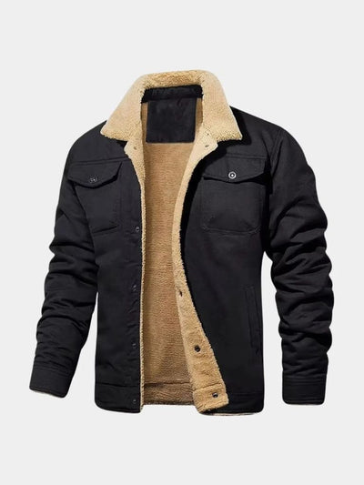 Vintage Fleece Bomber Jacket - Verocci Essentials