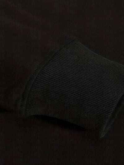 Zip Black Lapel Sports Sweatshirt - Verocci Essentials